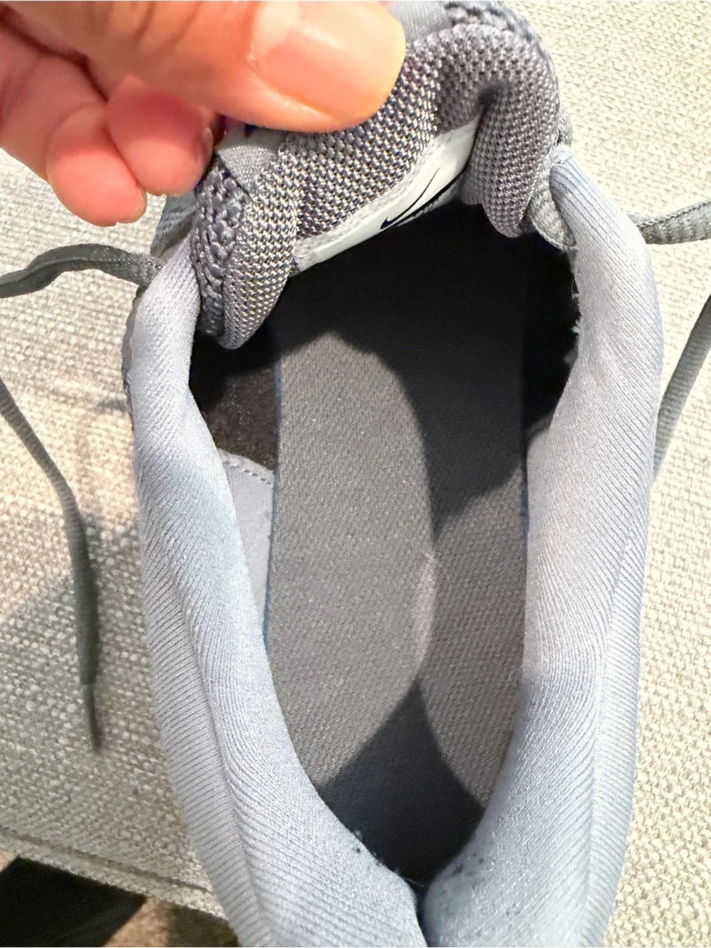 Nike Men’s Running Shoe - Grey with Black Swoosh